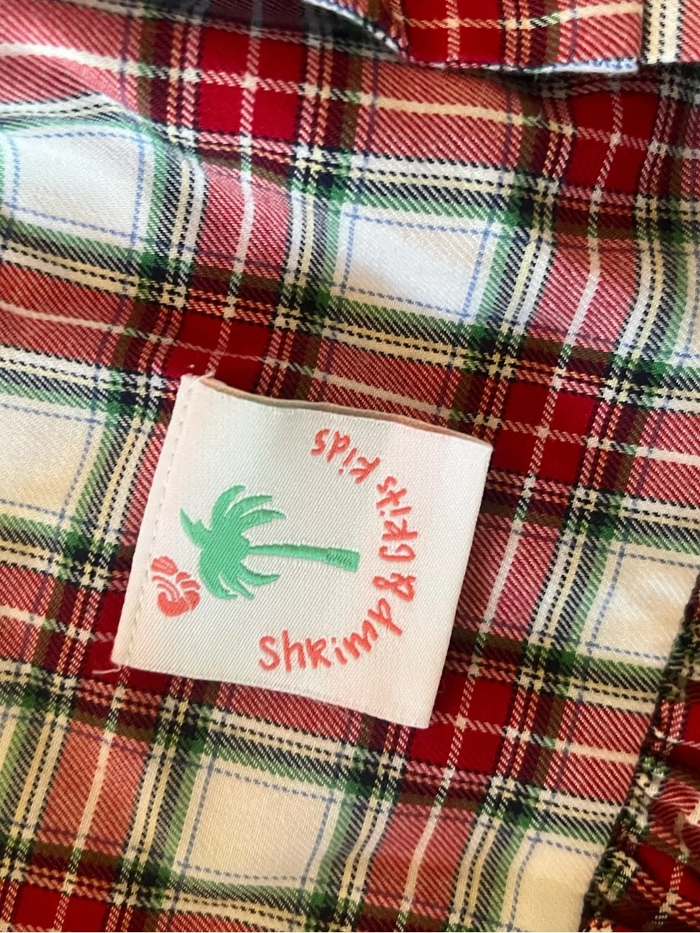 Shrimp and Grits Kids Red Plaid dress- Classic Girls' Christmas Dress